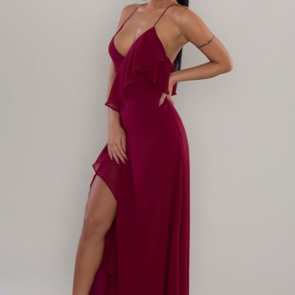 Cool Waters Ruffle Maxi - Picture 3 of 4